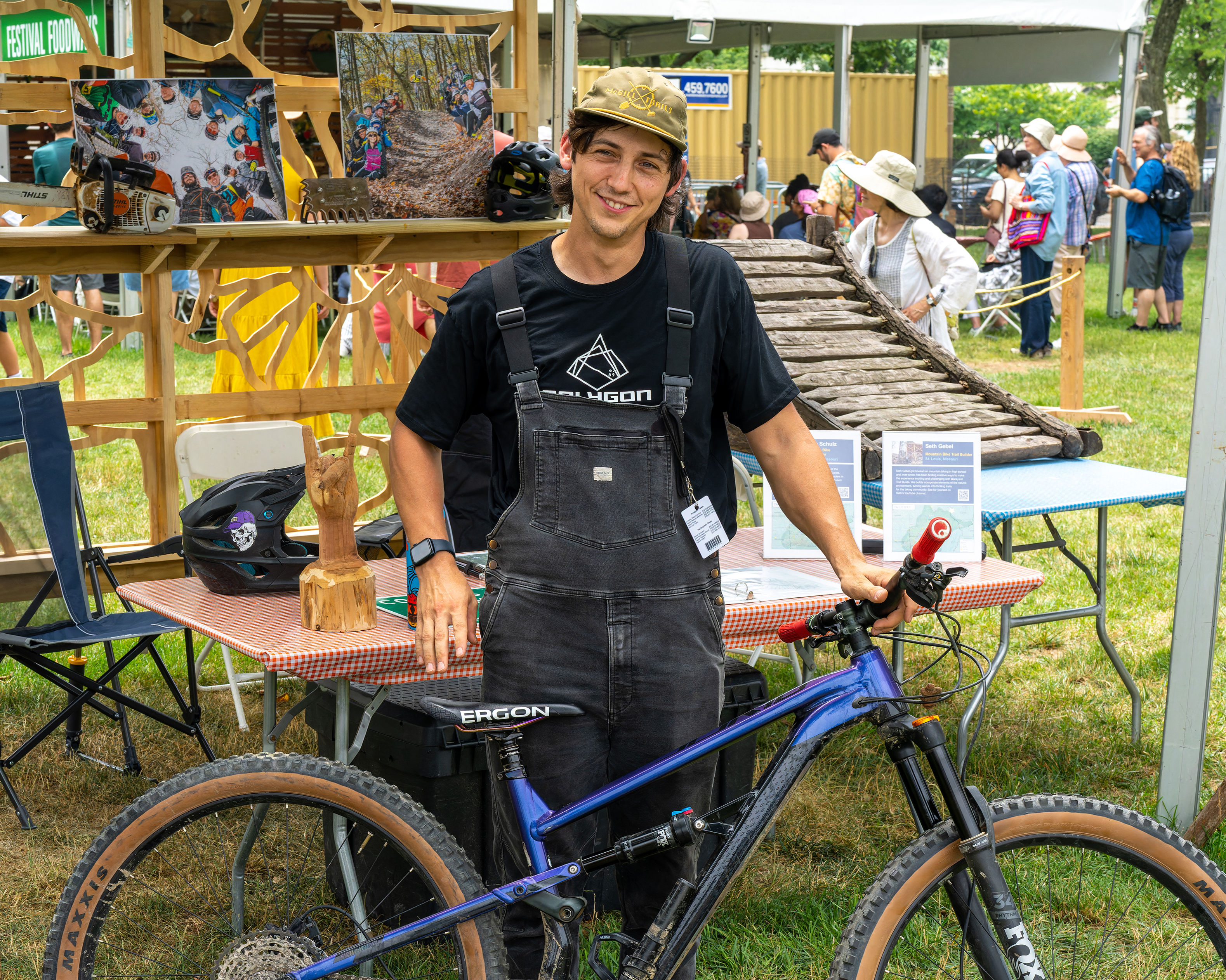 Folklife Festival Trail Building Rider